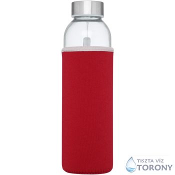 Üveg palack piros
